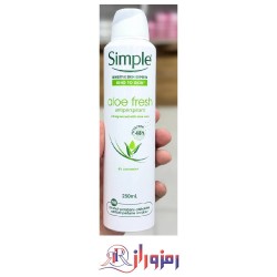 اسپری ضدتعریق سیمپل Aloe Fresh